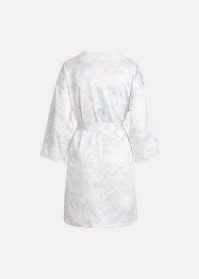 Women's Ralph Lauren Floral Lace-Trimmed Robe | 532916QDU